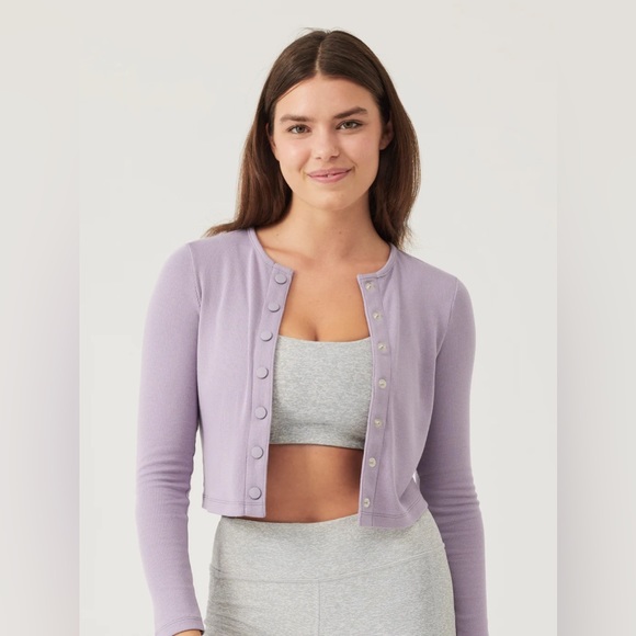 Outdoor Voices Sweaters - Outdoor Voices CozyRib Cropped Cardigan